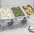 thumbnail image 4 of Mainstays Aluminum 1/3 Steam Table Pans, 12.6" x 6.5", Disposable Catering Pans, 6 Count, 4 of 5