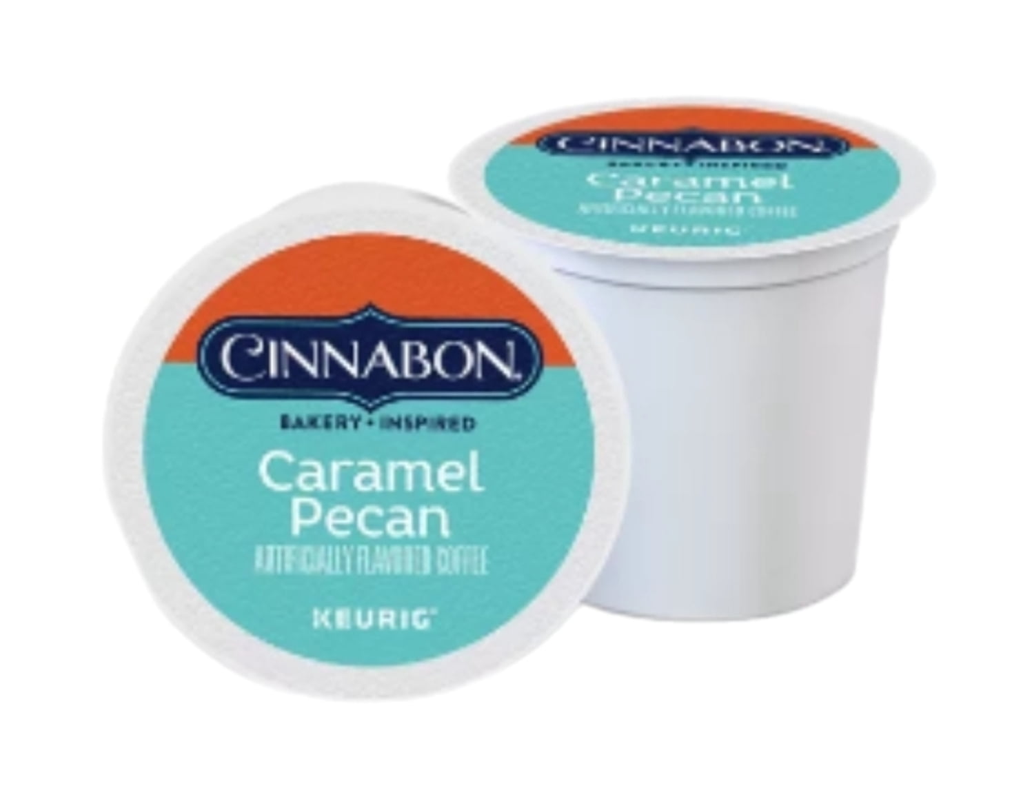 Cinnabon Caramel Pecan Flavored Light Roast Coffee K Cups Pods, 48 K Cups Total