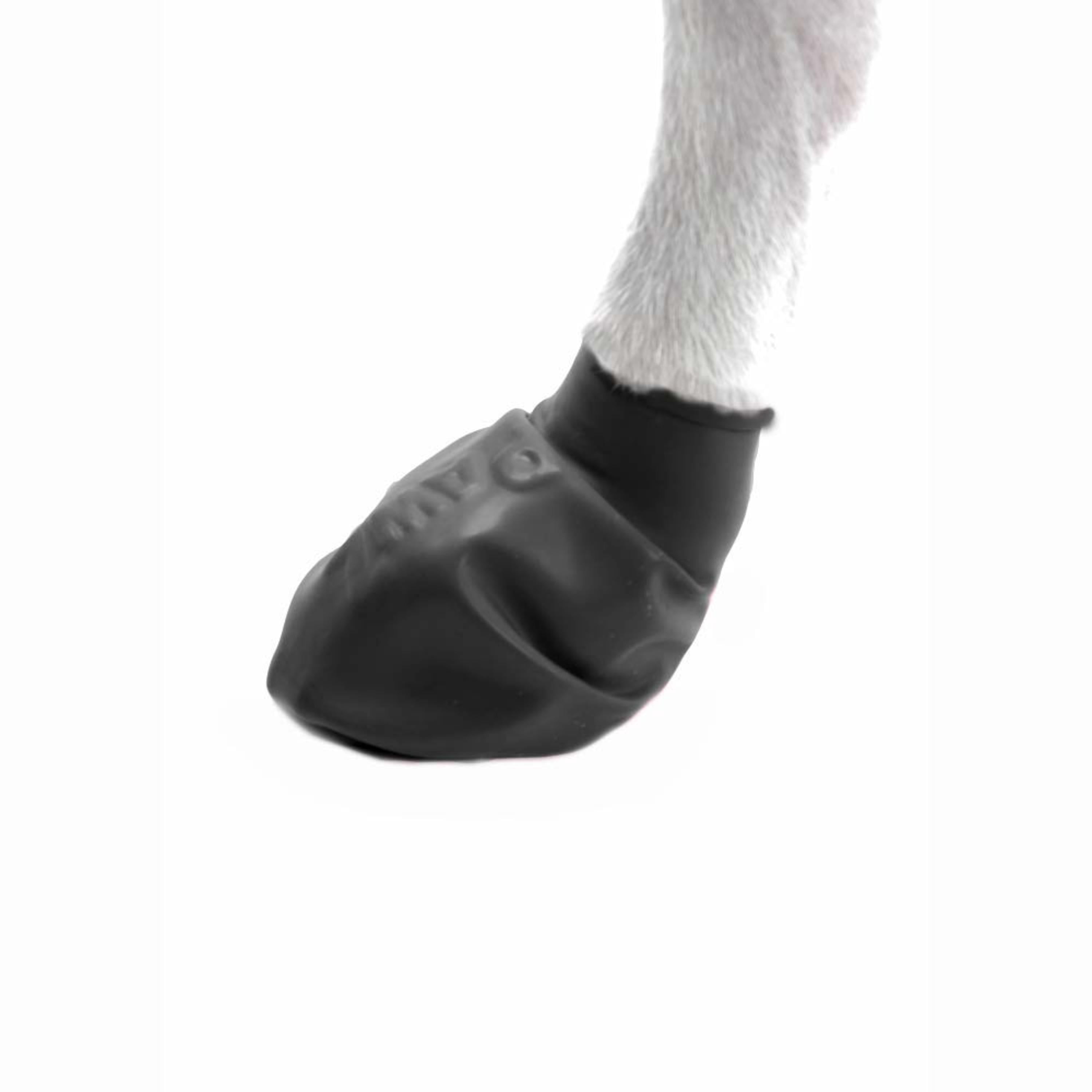 PawZ Rubber Dog Boots for Small Paws - All-Weather Waterproof Dog Shoes, Anti-Slip Traction for Rain, Snow, Mud & Hot Pavement - Pull-On Dog Booties, Black - Small (2"-2.5") - Pack of 12