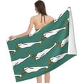 thumbnail image 3 of Yibo Funny Duck Print Towel Quick Dry Pool Towel Ultra Absorbent Towel Bathroom Outdoor Swimming, 3 of 9
