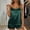 Green, variant on Womens Satin Cami Pajama Set 2 Piece Adjustable Spaghetti Strap Scoop Neck Shorts Beige,Size 3XL