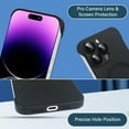 thumbnail image 6 of Magnetic Slim Case for iPhone 15 Pro Compatible with MagSafe, Matte PC Ultra-Thin Bumper Frameless Borderless Minimalist Design with Camera Lens Protector for Men Women, Black, 6 of 7
