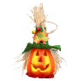thumbnail image 3 of Linterna de calabaza de Halloween decorativa para celebrar la decoración del hogar, porche interior Sombrero verde, 3 of 6