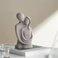 thumbnail image 3 of European-style creative couple's ceramic figurine, simple living room decoration, romantic gift., 3 of 7
