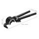 thumbnail image 2 of FOMIYES Conduit Bender Manual Negro Para De Cobre Aluminio 180 Grados Tres Ranuras, 2 of 8