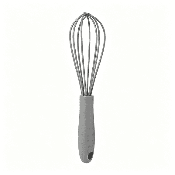 ACDANC Silicone Whisk,Non-Scratch Balloon Wire Whisk for Cooking,Manual Egg Beater Milk Frother Coffee Whisks,for Blending,Whisking,Beating and Stirring(Gray)