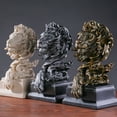 thumbnail image 4 of León de arenisca – El rey de las bestias – Estatua decorativa para el hogar/oficina/sala de estar, grandes figuras coleccionables, el mejor regalo para hombre, color arenisca, 4 of 4