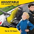 thumbnail image 6 of Qaba 24V Electric Go Kart with Dual 150W Motors, Adjustable Seat & 11.2MPH High Speed, Slow Start, 5-Point Harness, for 6-12 Years, White, 6 of 9
