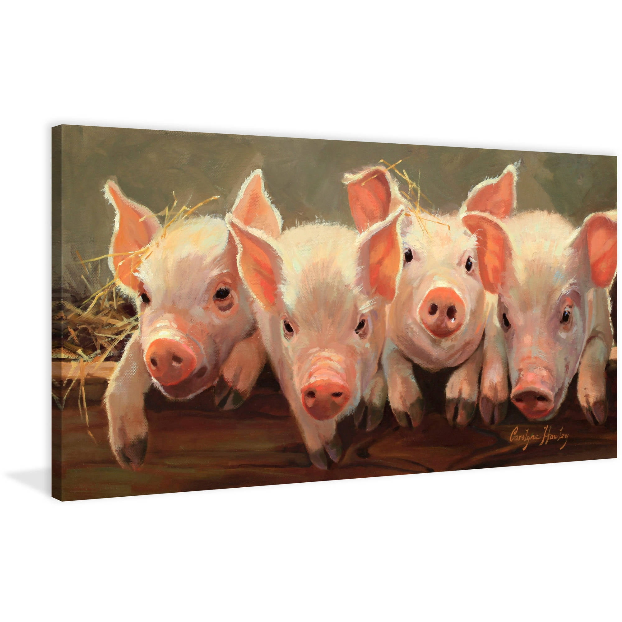 "The Big Squeeze" Painting Print on Wrapped Canvas