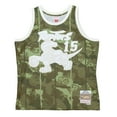 thumbnail image 2 of Men's Mitchell & Ness Vince Carter Camo Toronto Raptors Hardwood Classics 1998/99 Ghost Green Swingman Jersey, 2 of 4