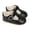 Black, variant on Girls Wide Toe Box Sandals Closed Toe Hollow-out Anti-Collision Sandals Baby Summer Newborn First Walking Shoes
