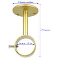 thumbnail image 2 of MERIVILLE Ceiling-Mounted or Wall-Mounted Curtain Rod Brackets, for up to 1 ¼” Diameter Drapery Rods, 2 PCs, Royal Gold, 2 of 4