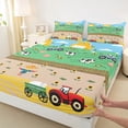thumbnail image 3 of Homewish Cartoon Animal Cow Pig Twin Sheet Sets 3pcs for Preppy Kids Children,Kawaii Truck Twin Fitted Sheet Microfiber,Cute Farmhouse Breathable Flat Sheet,Luxury Bedroom Decor, 3 of 7