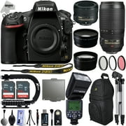 Nikon D810 DSLR Digital Camera with 18-55mm VR II + 55-300mm VR Lens + 128GB Memory + 2 Batteries + Charger + LED Video Light + Backpack + Case + Filters + Auxiliary Lenses + $50 Gift Card + More!