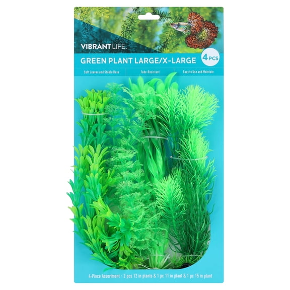 Vibrant Life Large/X-Large Plant Set, Green, 4 Pieces