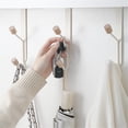 thumbnail image 5 of YIHNDIS Bathroom Shower Rack with Hook Storage Rack Wall Hanging Steel Door Behind Two Hook Coat Hat and Bag Hanger (White,One Size), 5 of 5