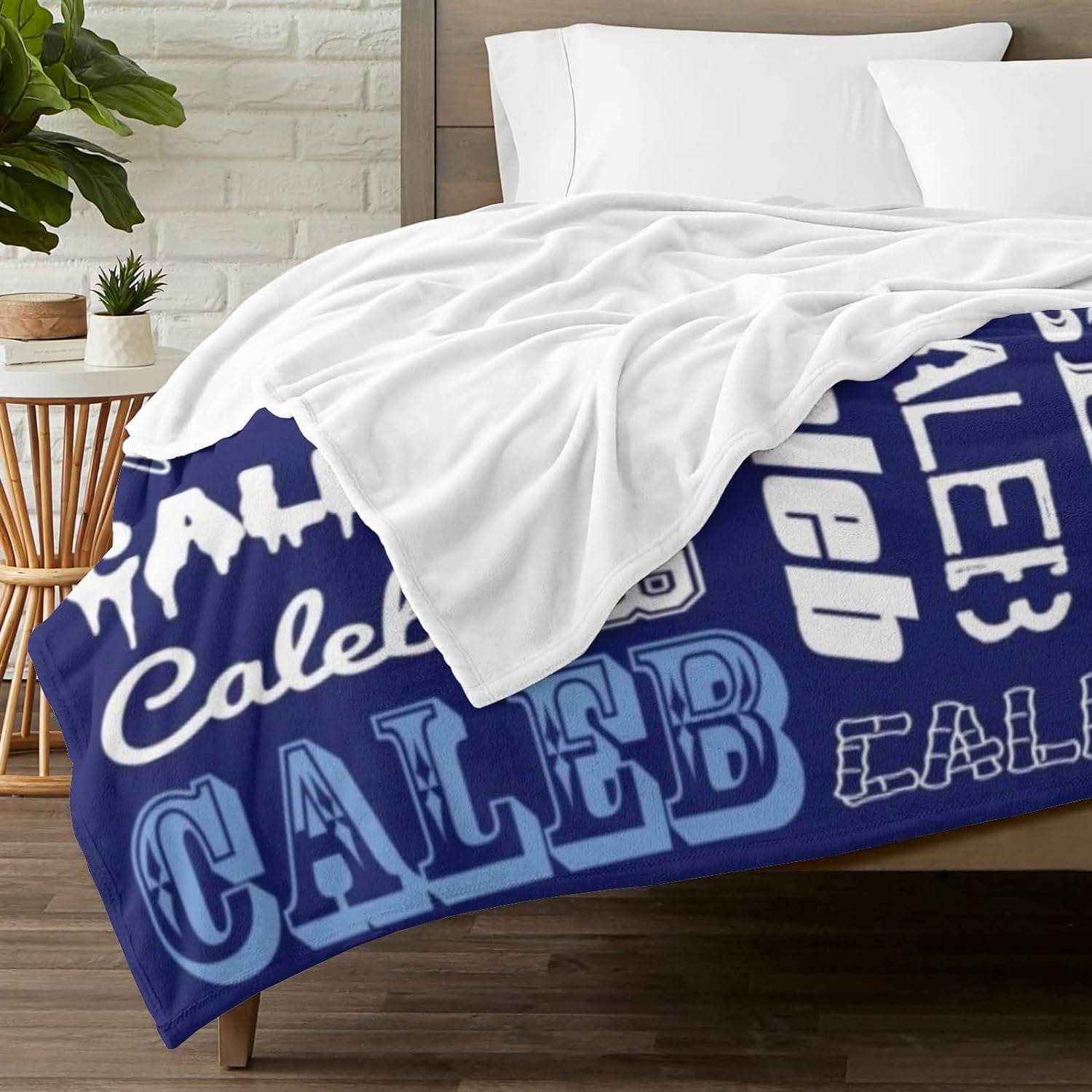 Custom Blanket with Text Photo Collage Customized Blankets with Pictures, Personalized Throw Blanket for Father, Mom, Kids, Dogs, Friends Couple or Lover as Christmas Birthday Gift