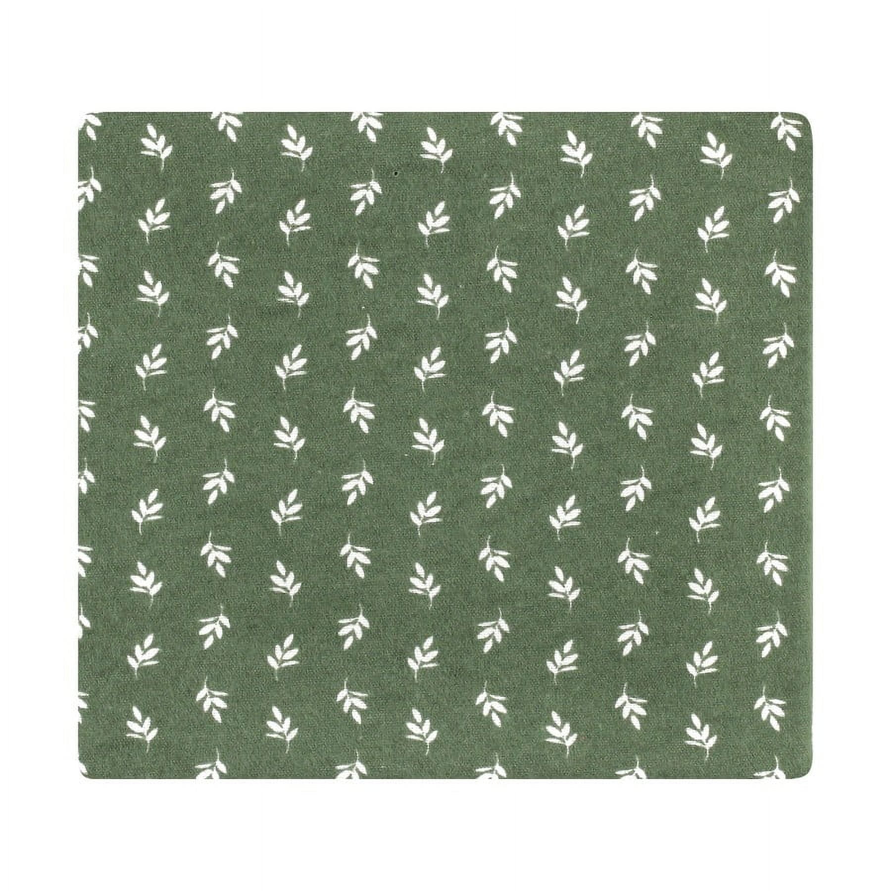 Hudson Baby Infant Girl Cotton Flannel Receiving Blankets Bundle, Eucalyptus, One Size