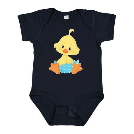 

Inktastic Cute Easter Chick in Blue Easter Egg Gift Baby Boy Bodysuit