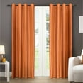 thumbnail image 1 of Exclusive Home Chatra Faux Silk Window Curtain Panel Pair with Grommet Top, 54x108, Spice, 1 of 3
