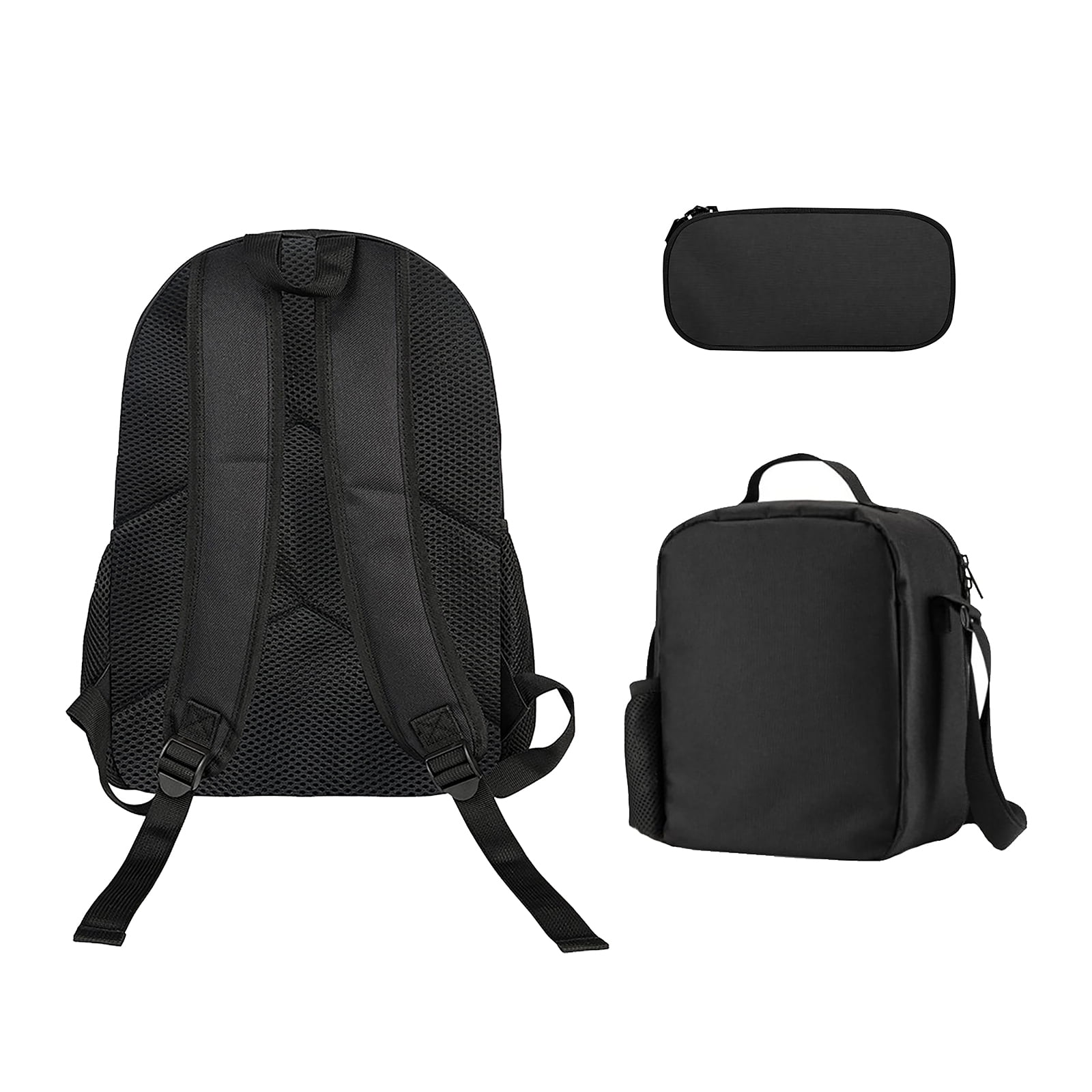 Dinosaur Backpack with Insulated Lunch Bag and Pencil Case, 3 in 1 Backpack Set, Laptop Backpack, Nylon Material, 17 Inch