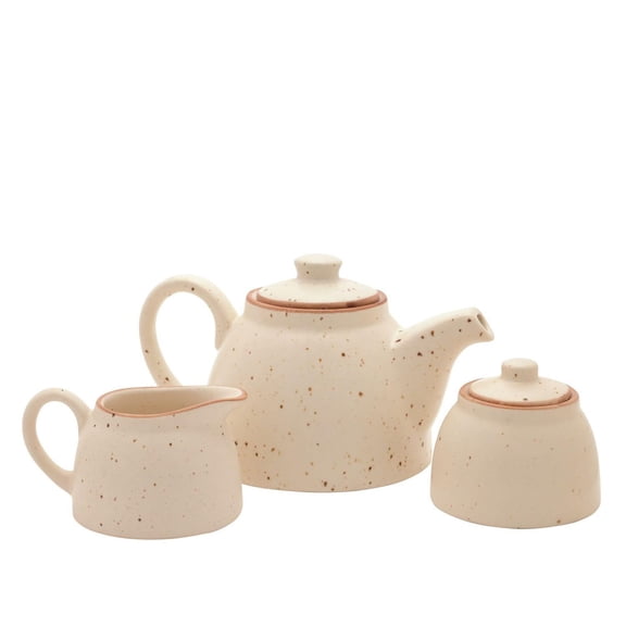 Hestia Tea Set Contaiing Tea, Sugar & Milk Pots