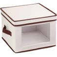 thumbnail image 1 of Honey-Can-Do SFT-02063 Natural Canvas Soft Storage Box, Medium Window Box 12x12, 1 of 5