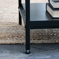 thumbnail image 4 of Household Essentials Woven Rattan End Table, Black Oak, 4 of 12