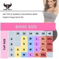 thumbnail image 5 of Deportivo Mujer Sujetadores Deportivos con Espalda Cruzado Tirantes Acolchadas Alto Impacto para Entrenamiento Yoga Correr Fitness nine bull  S, 5 of 5