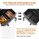 thumbnail image 3 of 200x para Ninja Foodi Dual Air Fryer DZ201, DZ401 Papel de Revestimiento de Freidora de Aire, 3 of 5