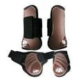thumbnail image 1 of S SERENABLE 4 Pcs Bottes avant Arrière pour Chevaux, Protection Fetlock Équine Marron m, 1 of 9