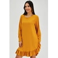 thumbnail image 2 of Vestido con Olán Roman Fashión Juvenil 1270 Mostaza, 2 of 6