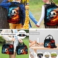 thumbnail image 4 of Binienty 3 Piece Backpack Set for Boys Soccer Schoolbag with Lunch Box Pencil Case Fire Flame Design Middle School Students Shoulder Bookbag with Laptop Compartment Anti Thief Travel Rucksack, 4 of 6
