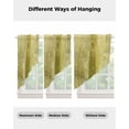 thumbnail image 4 of Yellow Swag Valances for Windows, Retro Oil Painting Modern Abstract Art Aesthetics Rod Pocket Sheer Valances for Windows, Swag Toppers Light Filtering for Kitchen Living Room 2 Panels 36''x63'', 4 of 6