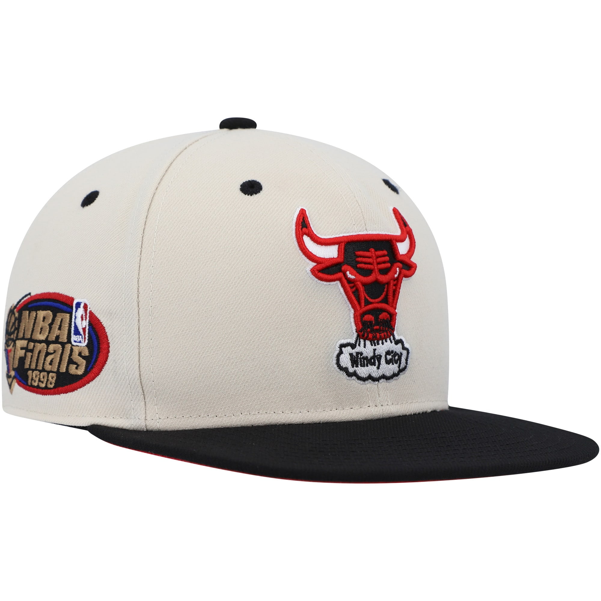 Mens Mitchell Ness CreamBlack Chicago Bulls 1998 Philippines Ubuy