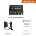 thumbnail image 6 of J-Tech Digital 4K HDMI to HDMI and Audio (RCA Stereo or SPDIF) Extractor Converter De-embedder | HDMI ARC to Optical [JTD4KATSW], 6 of 6