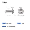 thumbnail image 2 of Unique Bargains M8x16mm 304 Stainless Steel Flanged Button Head Socket Cap Screws 50 Pack, 2 of 5