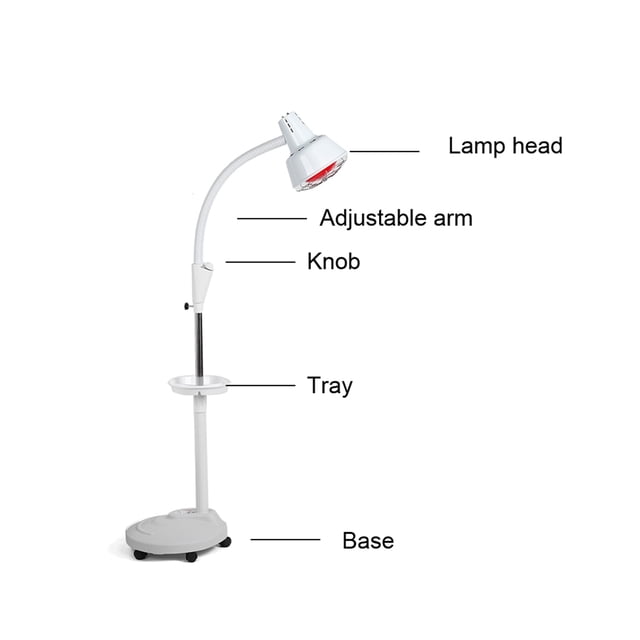 Lámpara Infrarroja De Terapia De Calor De 275 W,Lámpara Led Para Aliviar La Fatiga Física De La Presión Corporal,Mejorar Lampara Infrarojo Terapia For Focos/Focos Led Articular(Us) Amonsee No