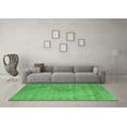 thumbnail image 3 of Ahgly Company Indoor Round Oriental Emerald Green Industrial Area Rugs, 6' Round, 3 of 4