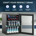 thumbnail image 3 of KNDKO 12 Bottle 48 Can Beverage Refrigerator - 1.3 Cu.Ft. Mini Fridge Cooler, Wine Cooler for Home/Office, 3 of 9
