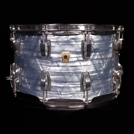 Ludwig 14" x 8" Classic Maple Snare Drum, Sky Blue Pearl, P86C Throw Off