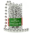 thumbnail image 2 of Kurt Adler 15' Silver Bead Christmas Garland, 2 of 4
