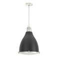 thumbnail image 2 of Hunter - Bluff View 3-light Matte Black, Medium Size Pendant Light, Dimmable, Casual Style, Bell Shaped, for Bedrooms, Dining, Living Rooms - 19212, 2 of 8