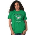 thumbnail image 5 of Cute Virginia Bald Eagle Floral VA Women's Graphic T Shirt Tees Brisco Brands X, 5 of 6