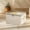 D, variant on Euahivb Clear Top Double Zipper Fabric Clothes Storage Box with Dual Handles, Foldable Large Organizer Bin for Garments Quilts, Household Container for Bedroom Wardrobe Sorting