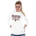 thumbnail image 3 of PACMAN Game Philadelphia Varsity Long Sleeve TShirt Men Women Brisco Brands S, 3 of 5