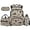Dog Camo Bow, variant on Uorisanigo Fish Camo Bow School Backpack Set for Boys Girls, 4-Piece Bookbag with Insulated Lunch Box, Water Bottle Pouch and Pencil Case, Large Capacity for Elementary Students
