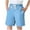 Blue, variant on QQAMB Boys' Shorts Casual Elastic Waist Drawstring Solid Color Summer Loose Comfy Shorts with Pocket ,7 Years
