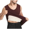 thumbnail image 5 of ZVNAΖH Mens Winter Warm Thermal Tank Top Sleeveless Undershirt V Neck Base Layer Vest Seamless Patch Inner-Bottom Shirt, 5 of 6