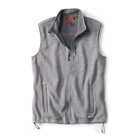 Chaleco polar Orvis Recycled para hombre, cálido, gris jaspeado